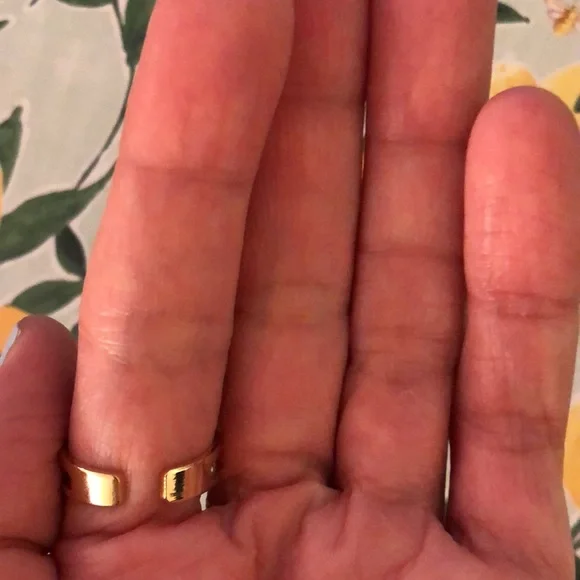 Rainbow Opal + Gold Pear Crystal Ring - Picture 11 of 12